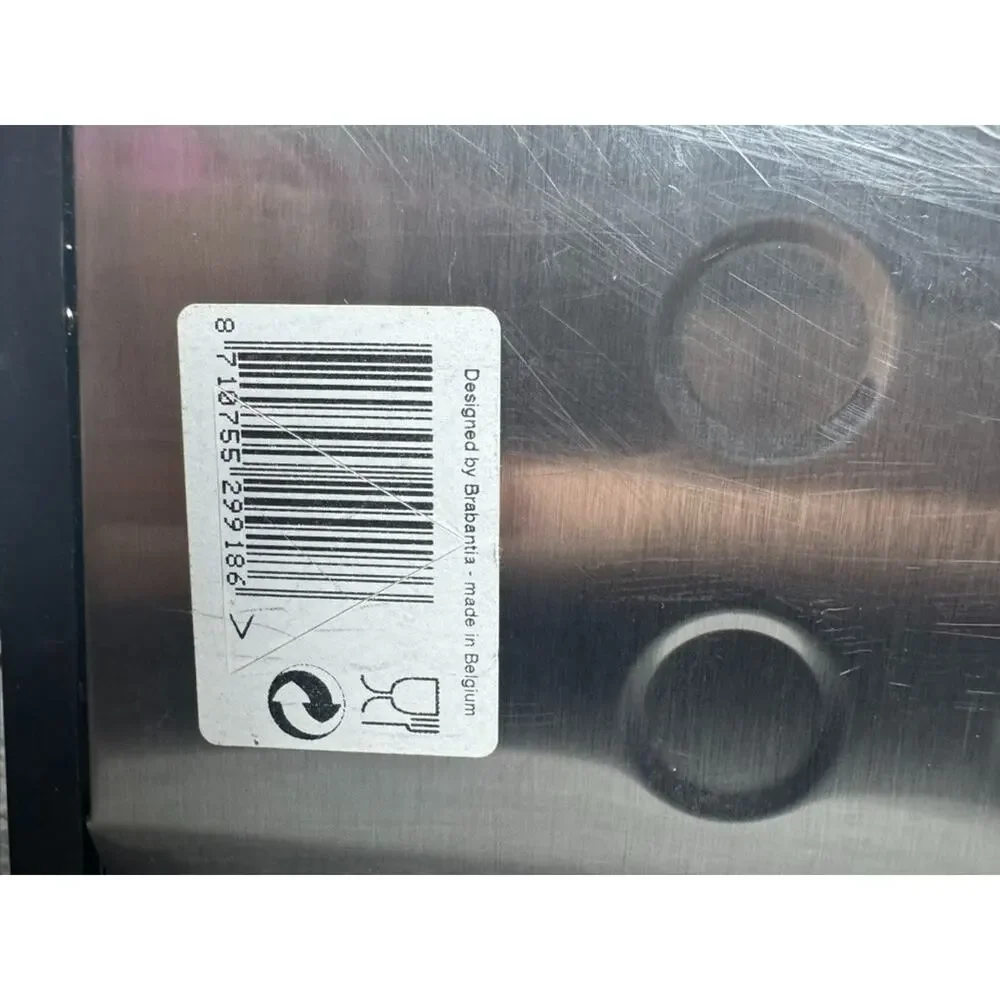 Brabantia Fall Front Bread Box Large Metal Front Opening 18